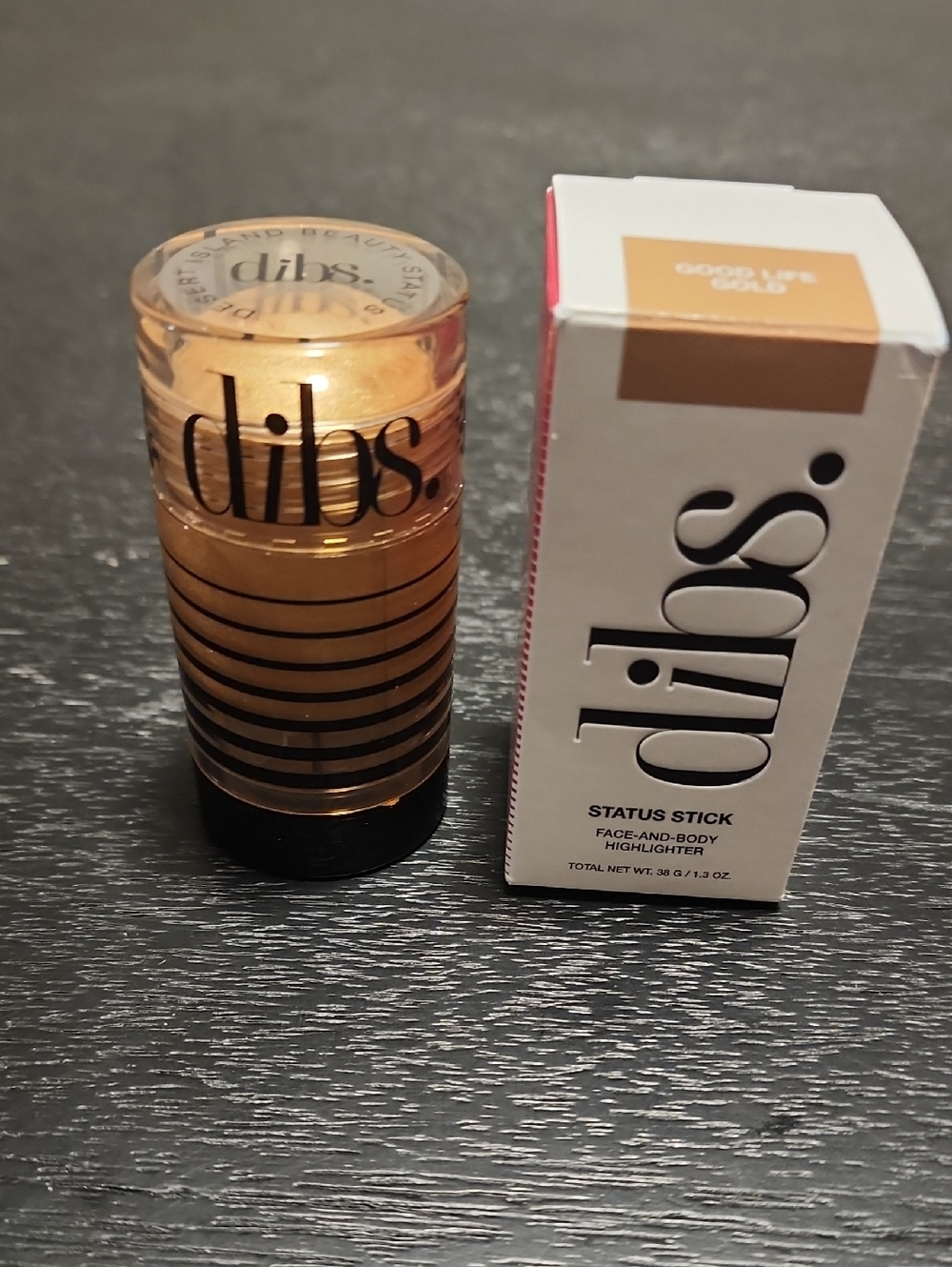 dibs. Status Stick Face & Body Highlighter - Good Life (Gold)